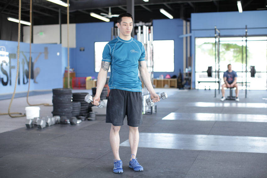 Dumbbell Scaption