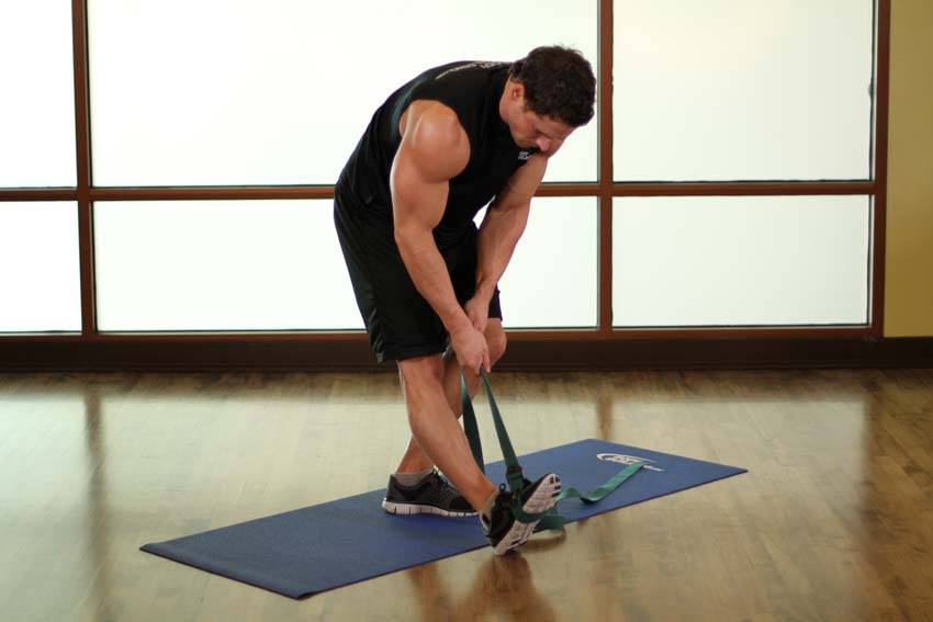 Standing Hamstring and Calf Stretch