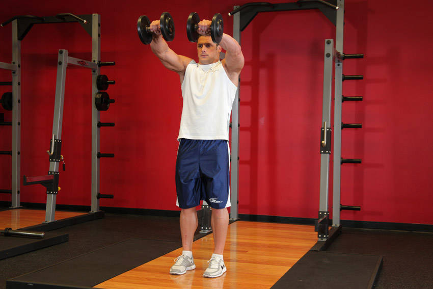 Front Two-Dumbbell Raise