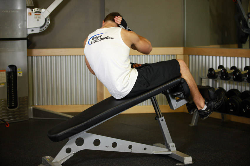 Decline Oblique Crunch