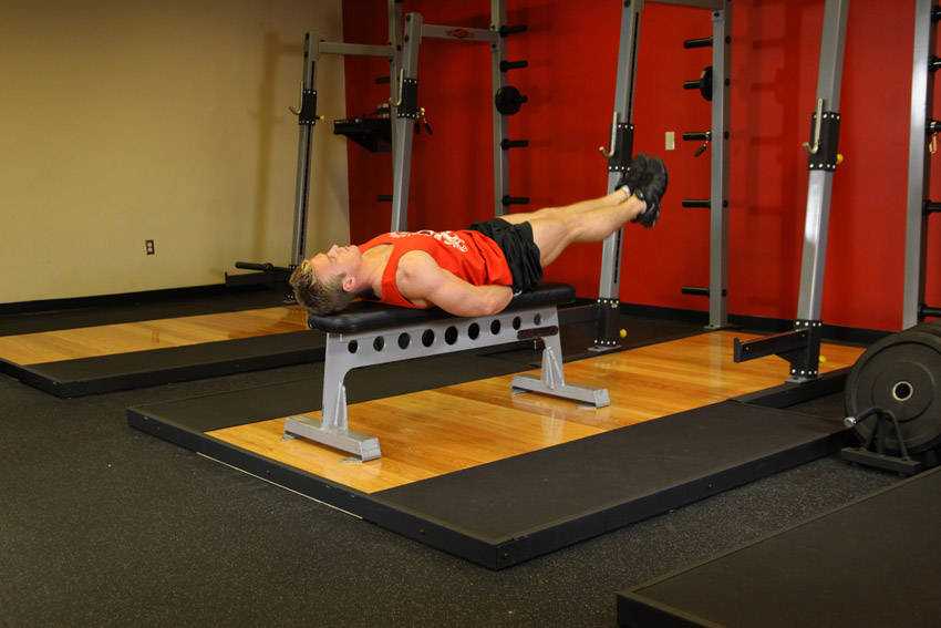 Flat Bench Leg Pull-In